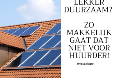 Verduurzamen voor huurders moeilijk