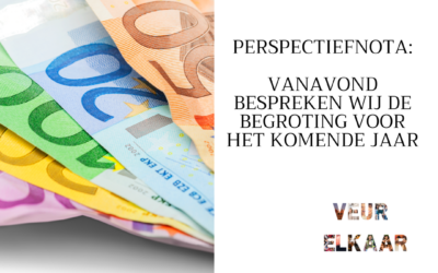 Perspectiefnota We bespreken de begroting